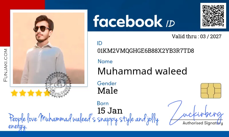 Facebook ID Card