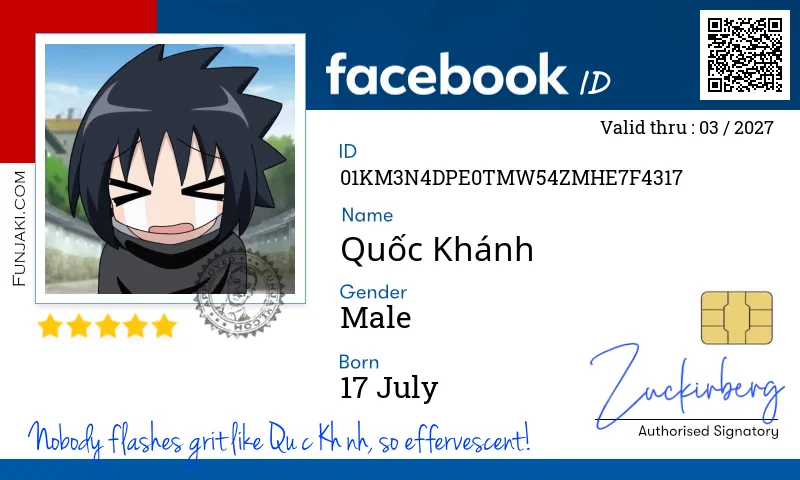 Facebook ID Card