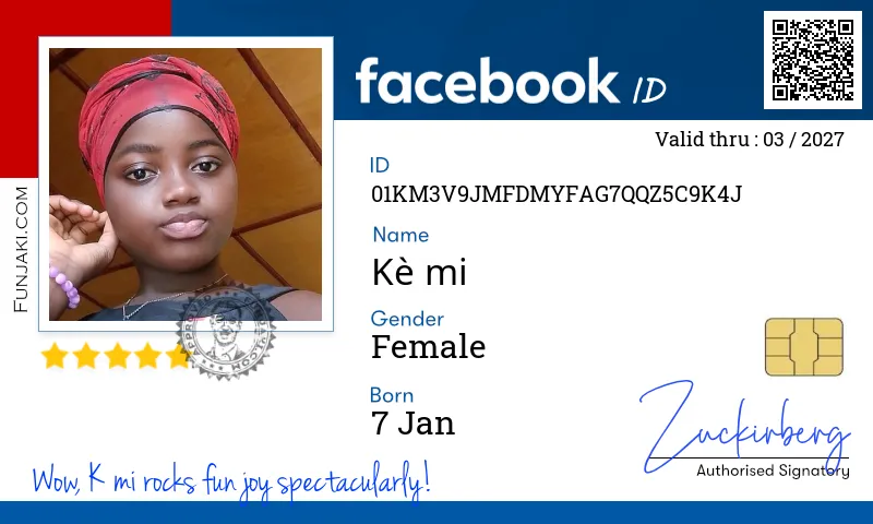 Facebook ID Card
