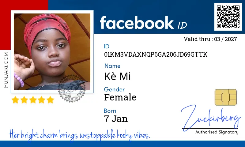 Facebook ID Card