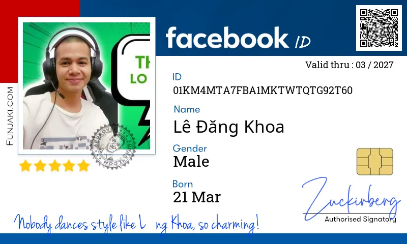 Facebook ID Card