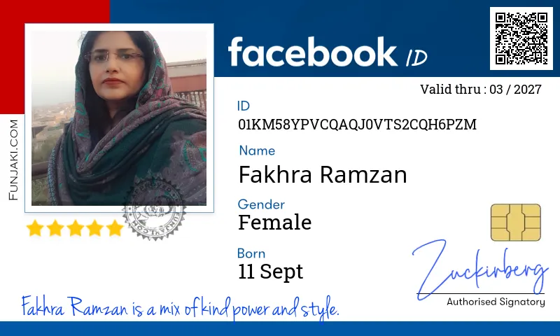 Facebook ID Card