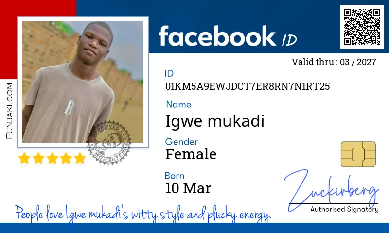 Facebook ID Card
