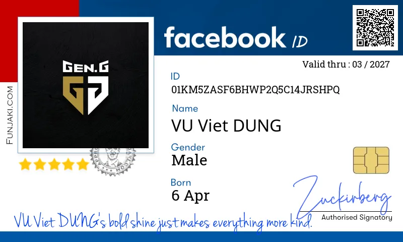 Facebook ID Card