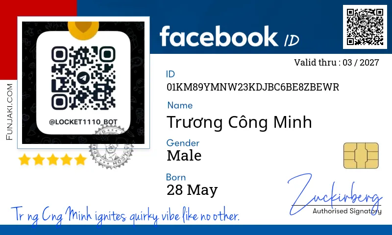 Facebook ID Card