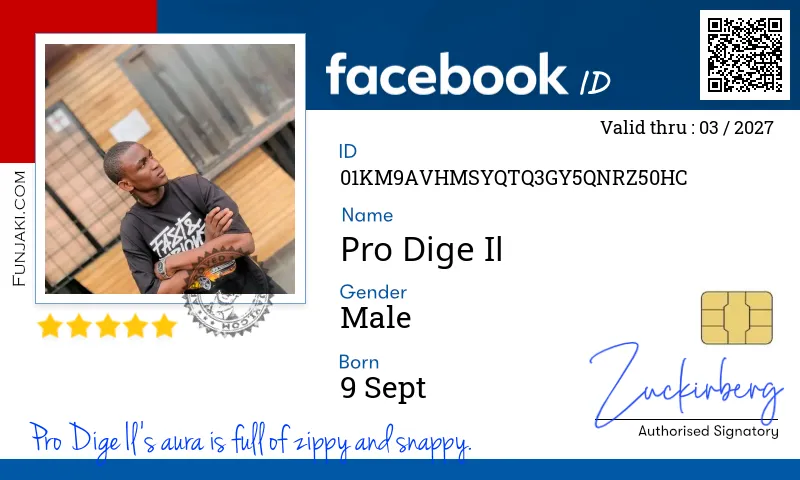 Facebook ID Card