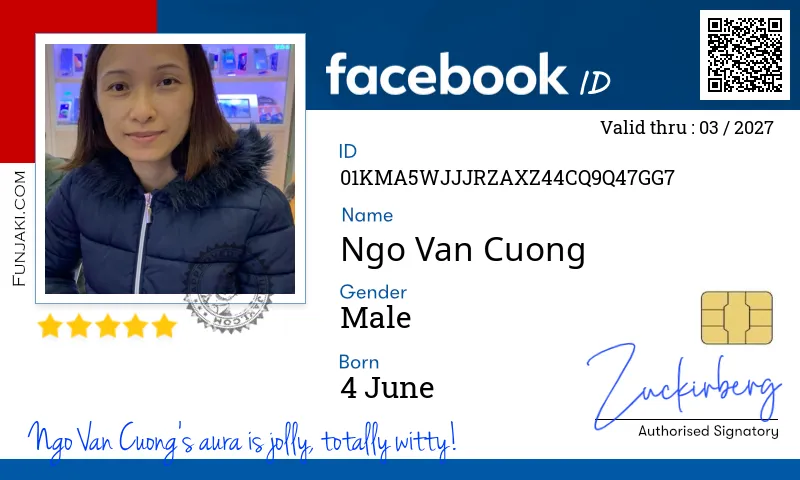 Facebook ID Card