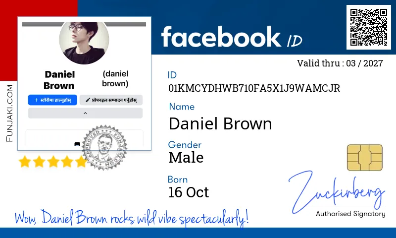 Facebook ID Card