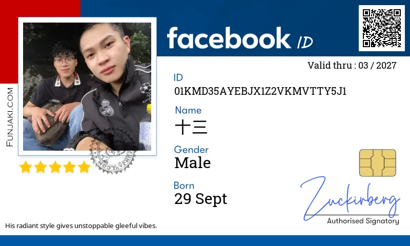 Facebook ID Card