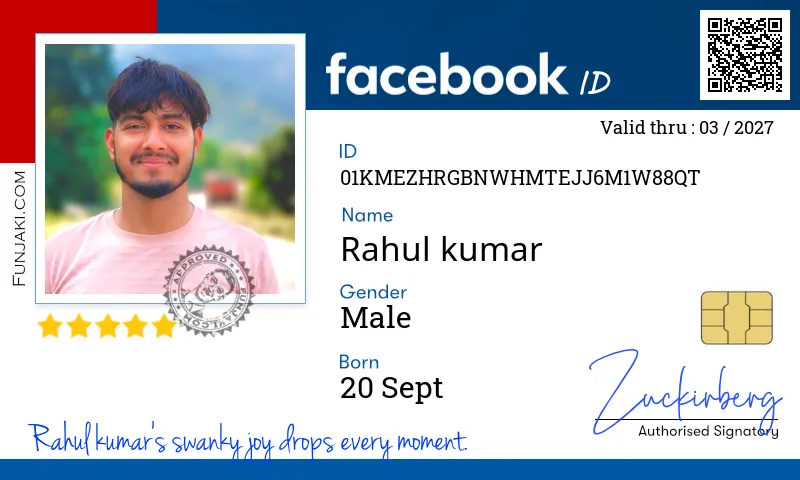 Facebook ID Card