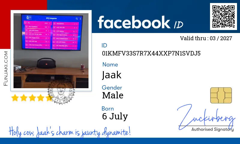 Facebook ID Card