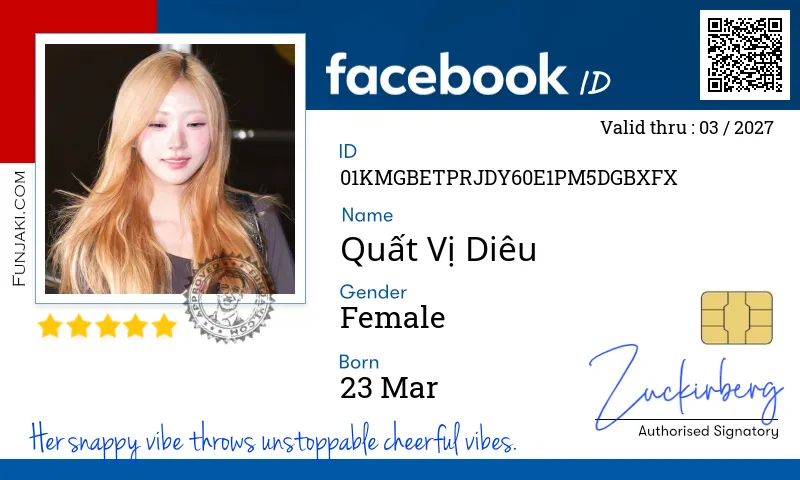 Facebook ID Card