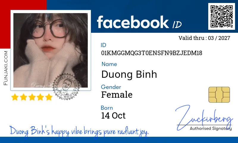 Facebook ID Card