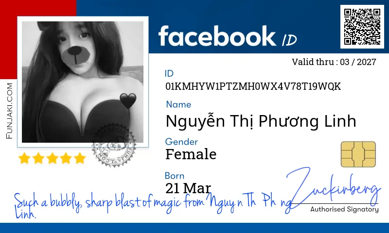 Facebook ID Card