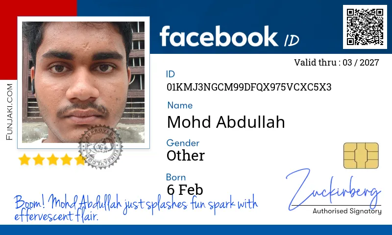 Facebook ID Card