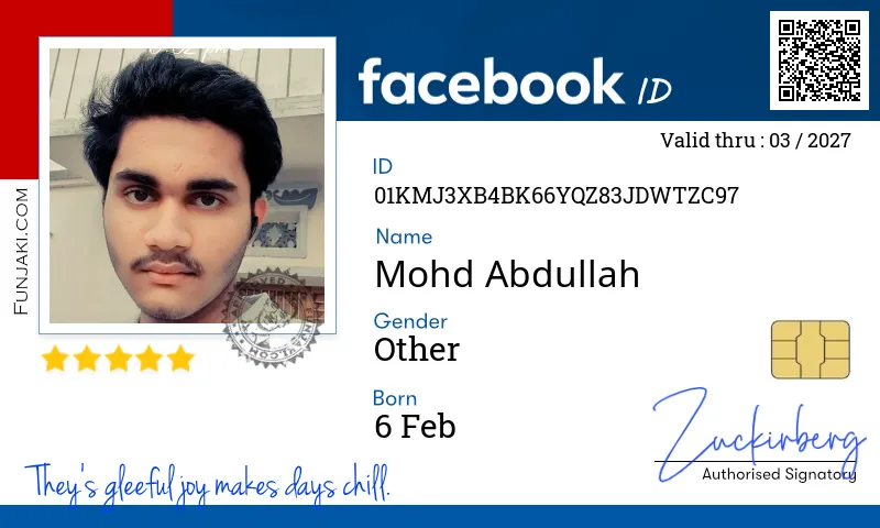 Facebook ID Card