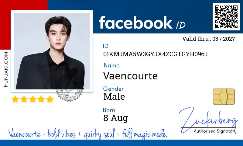 Facebook ID Card