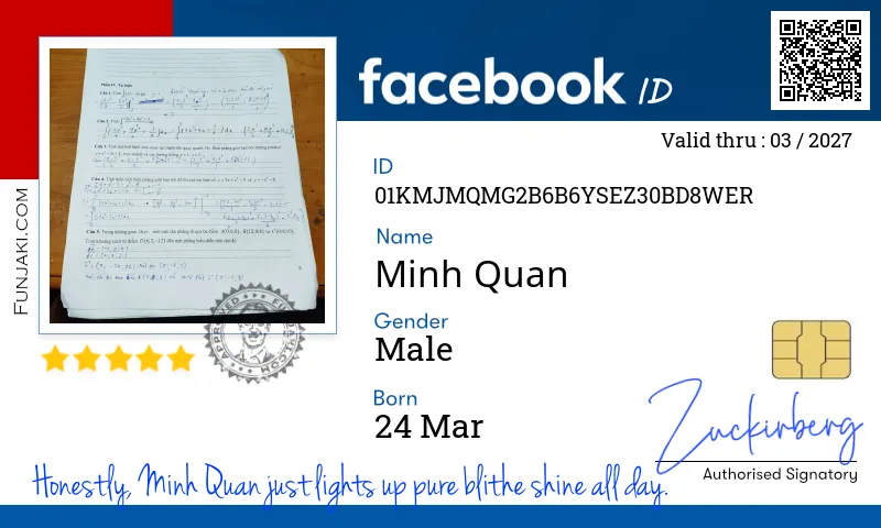 Facebook ID Card