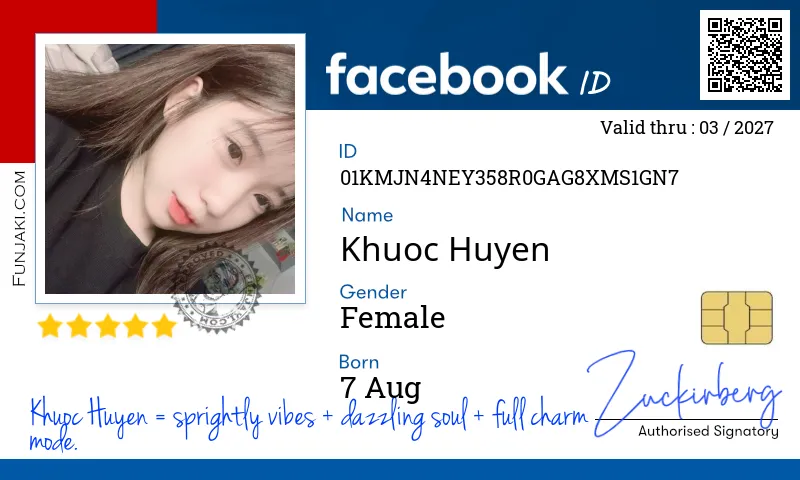 Facebook ID Card