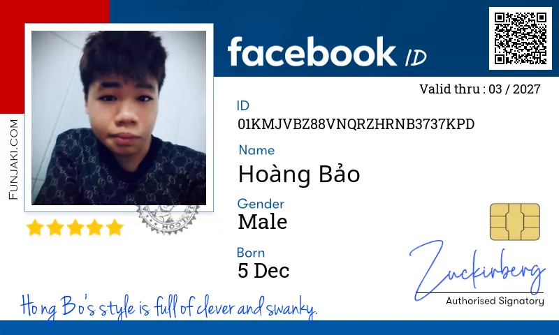 Facebook ID Card