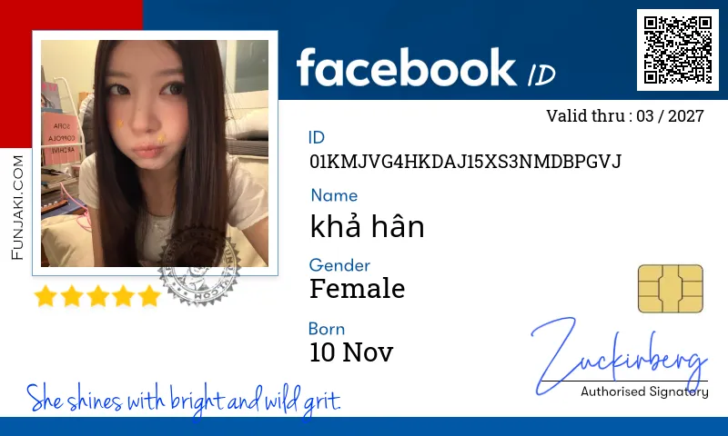 Facebook ID Card