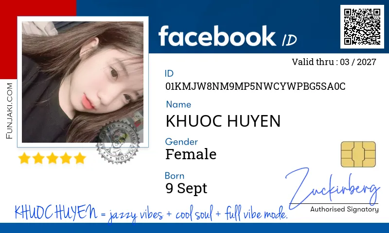Facebook ID Card