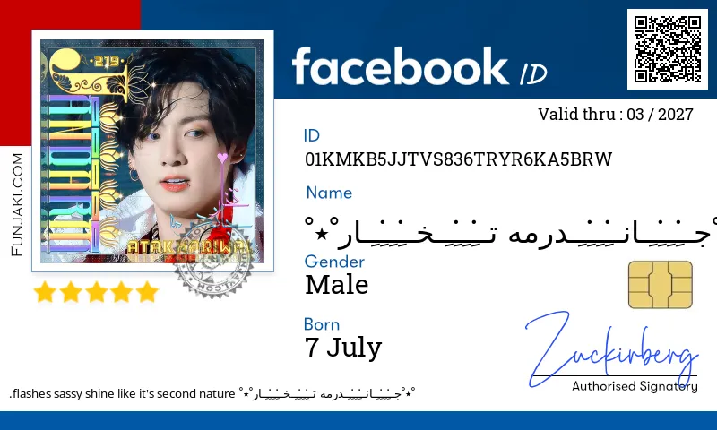 Facebook ID Card