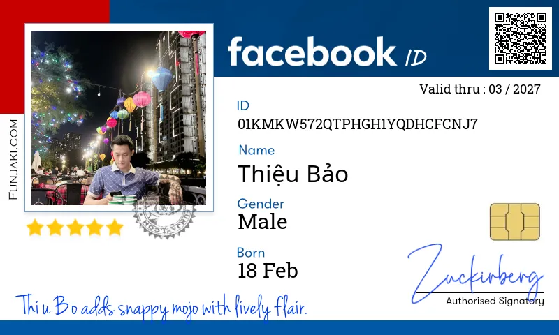 Facebook ID Card