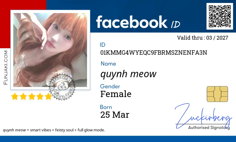 Facebook ID Card
