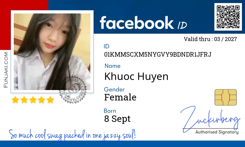 Facebook ID Card