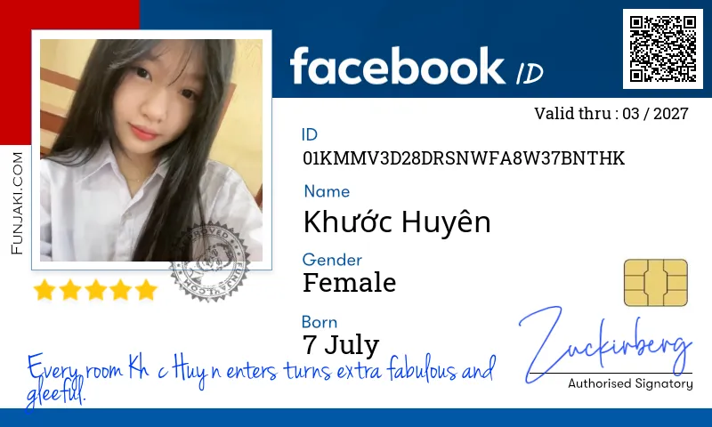 Facebook ID Card