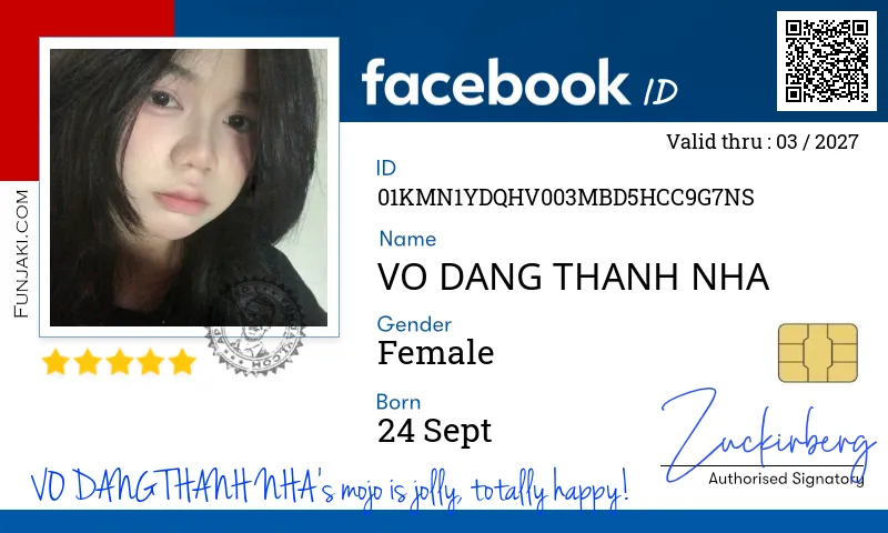 Facebook ID Card