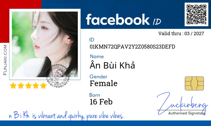 Facebook ID Card