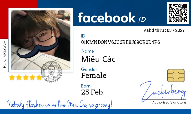 Facebook ID Card
