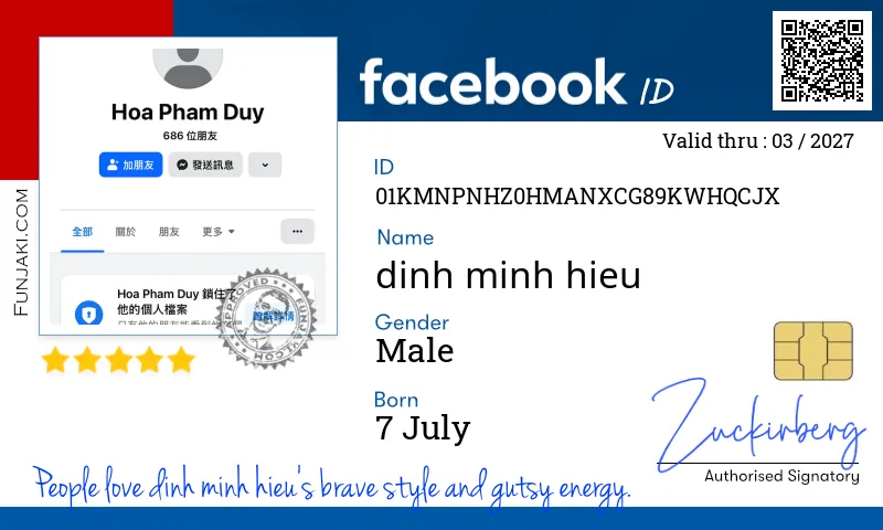 Facebook ID Card