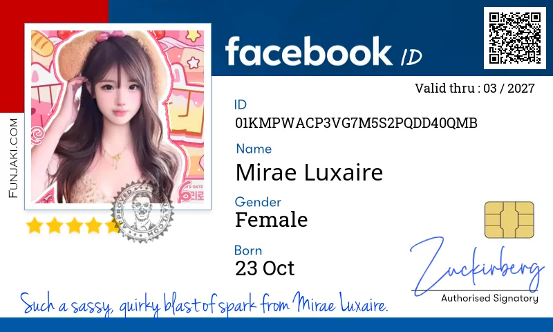 Facebook ID Card