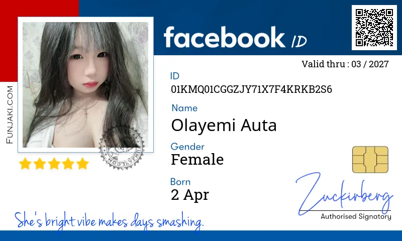 Facebook ID Card