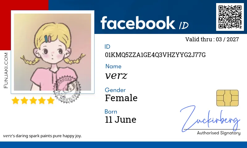 Facebook ID Card