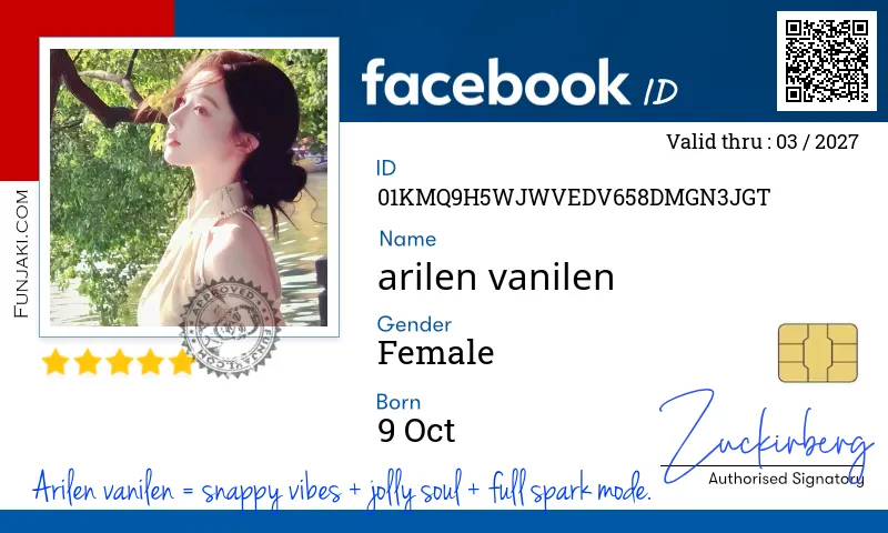 Facebook ID Card