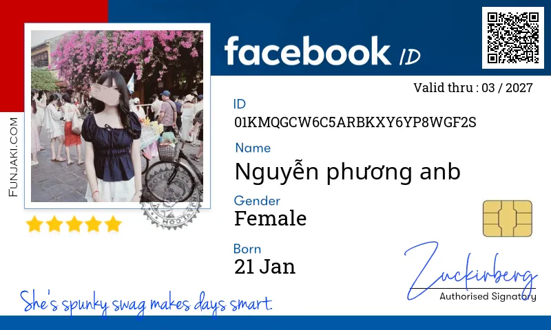Facebook ID Card