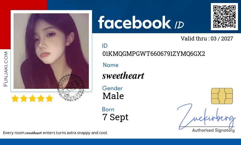 Facebook ID Card