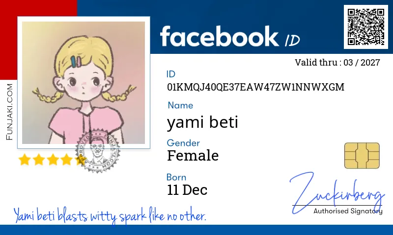Facebook ID Card