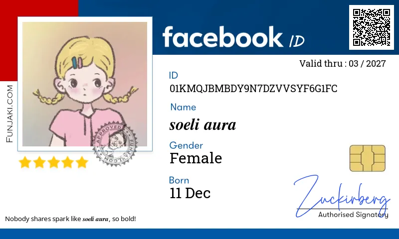 Facebook ID Card