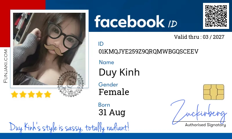 Facebook ID Card