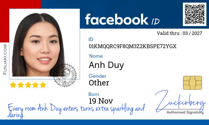 Facebook ID Card