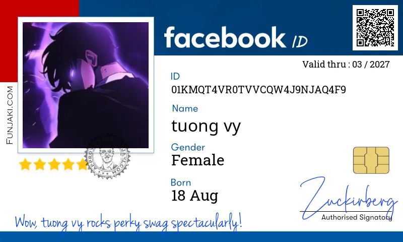 Facebook ID Card
