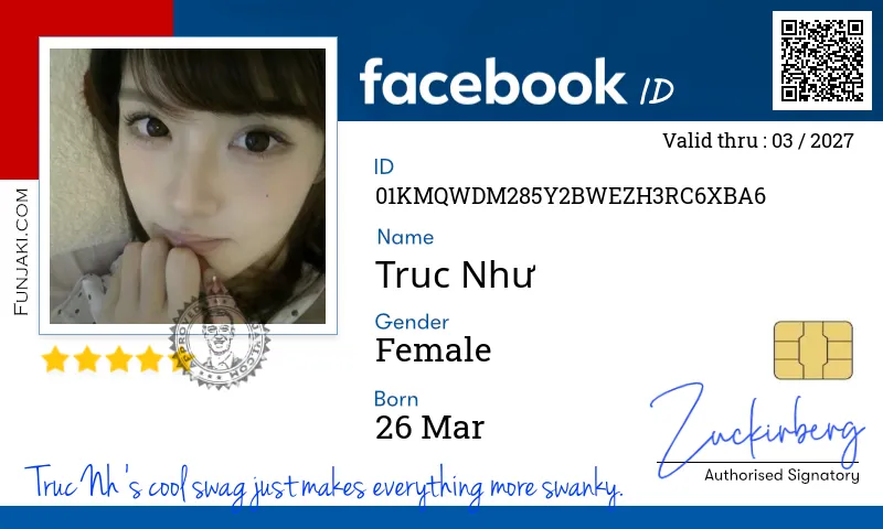 Facebook ID Card