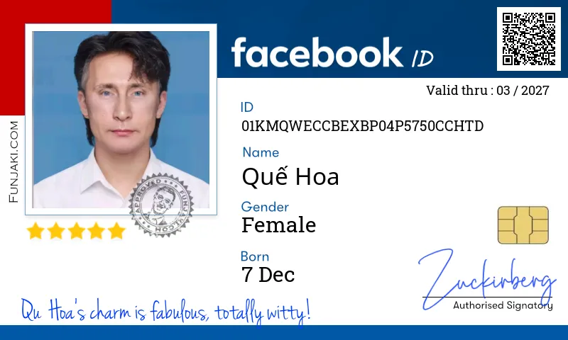 Facebook ID Card