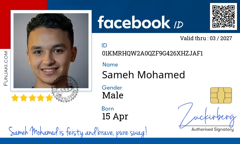 Facebook ID Card