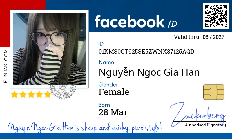 Facebook ID Card